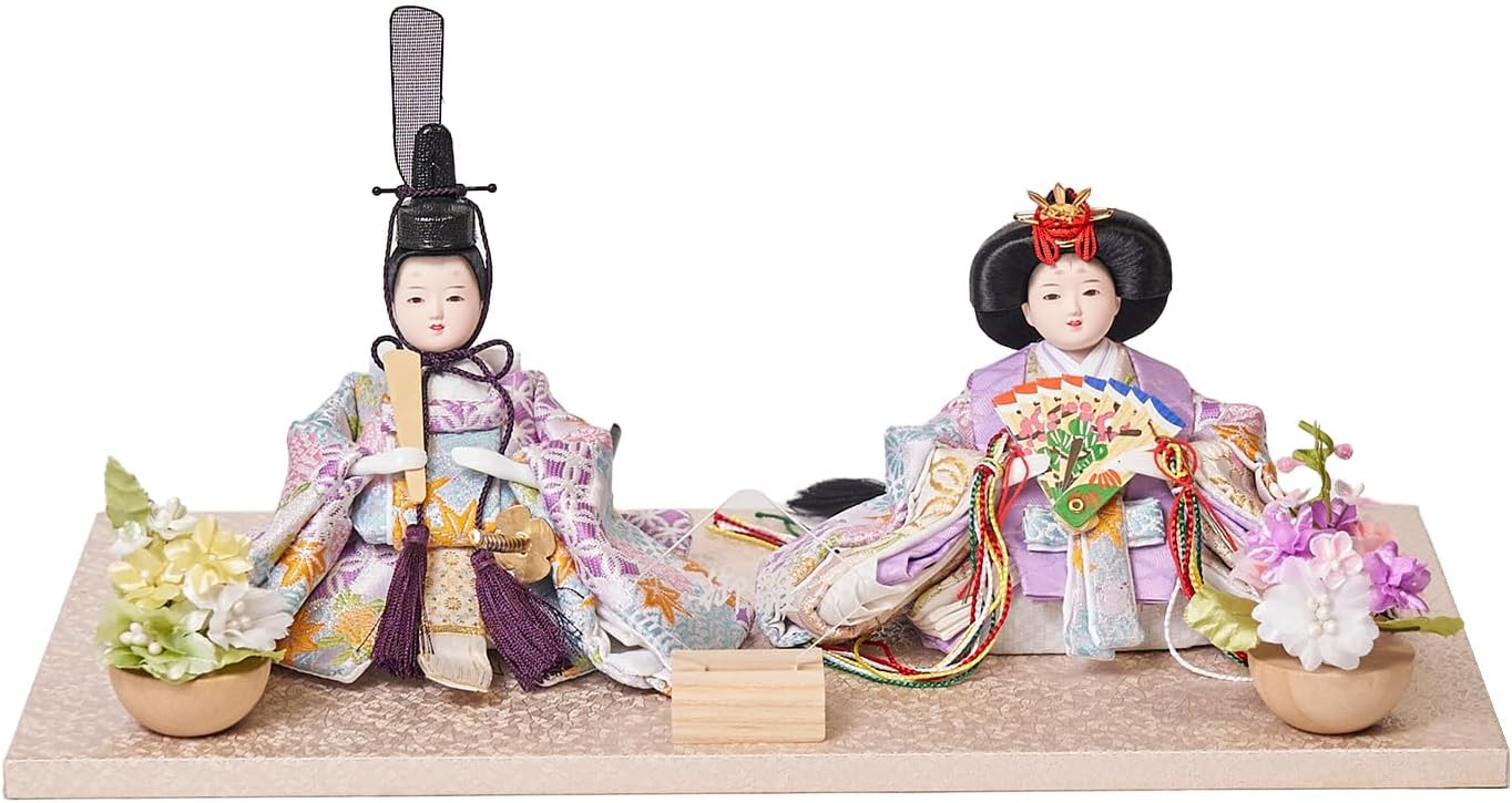 市松人形 日本人形 座り姿 紫色着物 約54cm 伝統工芸品 和風ドール 市松人形 日本人形 座り姿 紫色着物 約54cm 伝統工芸品 和風ドール